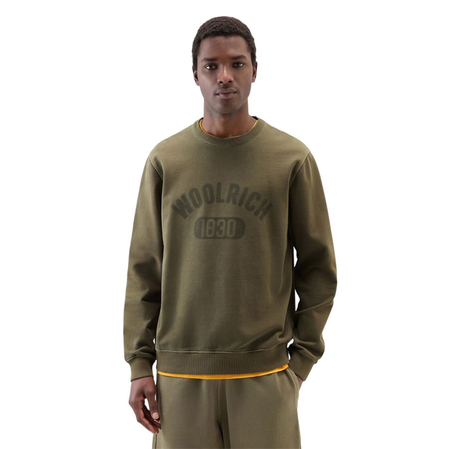 Felpa girocollo 1830 in puro cotone Woolrich | CFWOSW022161278